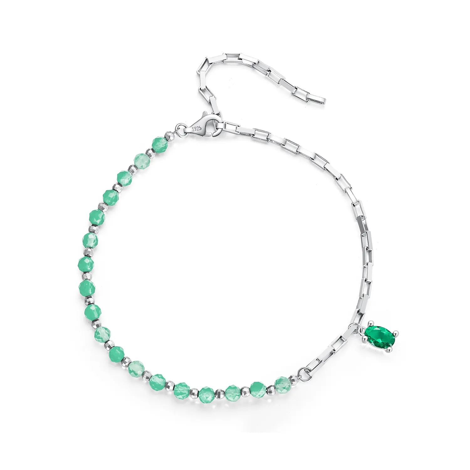 Pandora Style Green Bracelet - BSB128