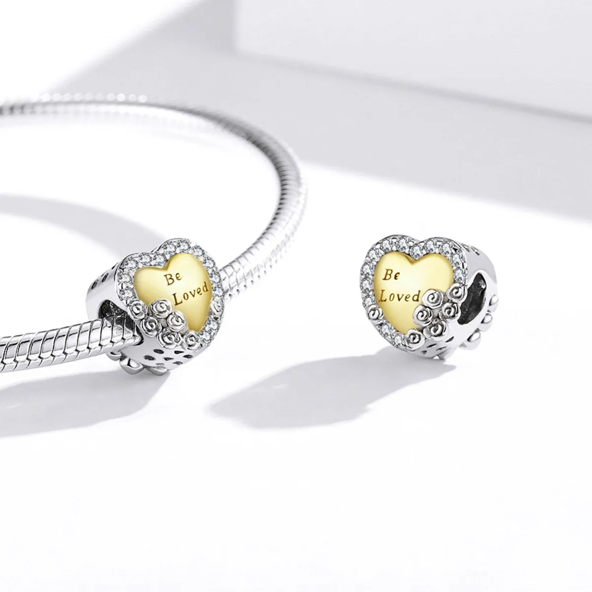 Pandora Style Heart Charm - BSC500