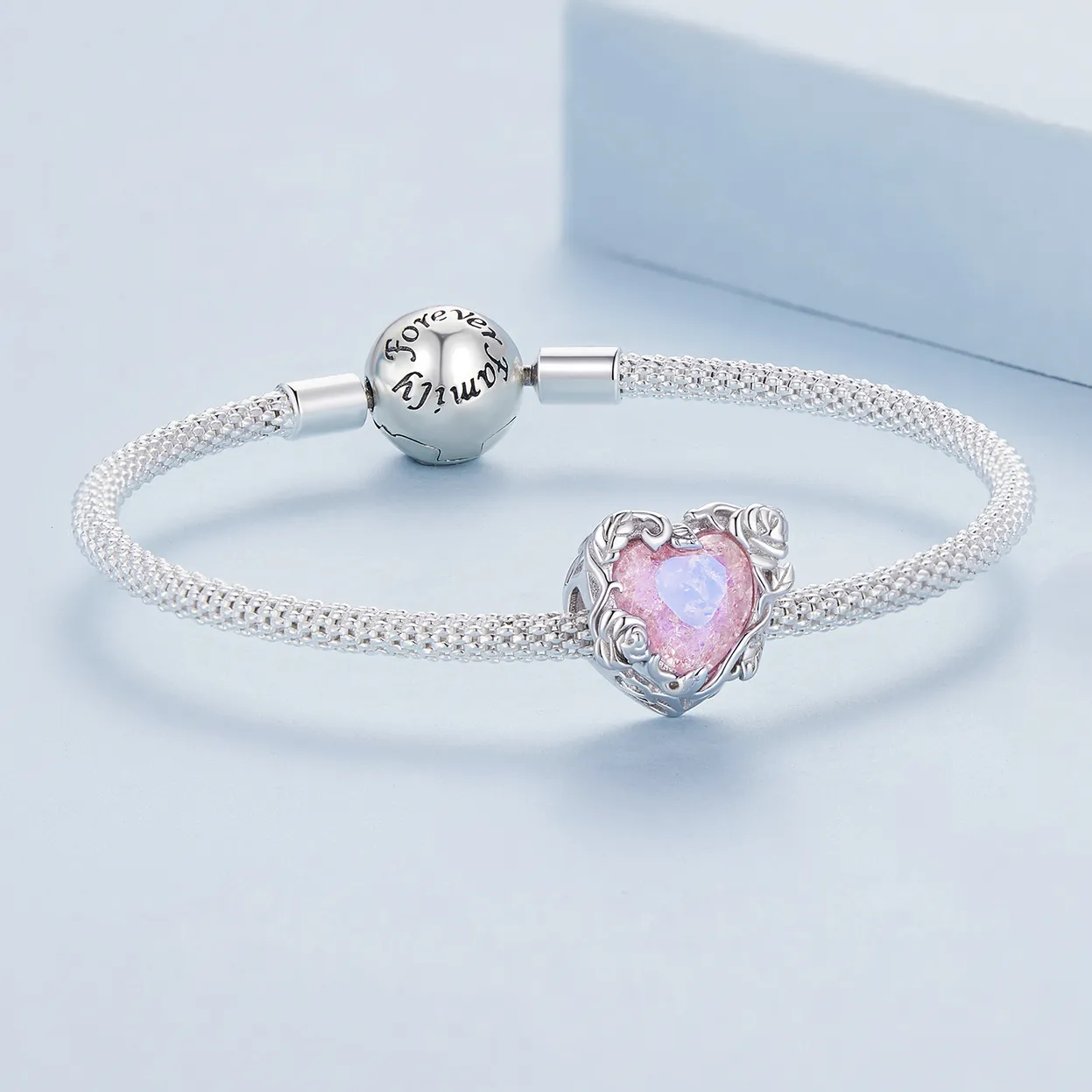 Pandora Style Love Heart Charm - BSC836