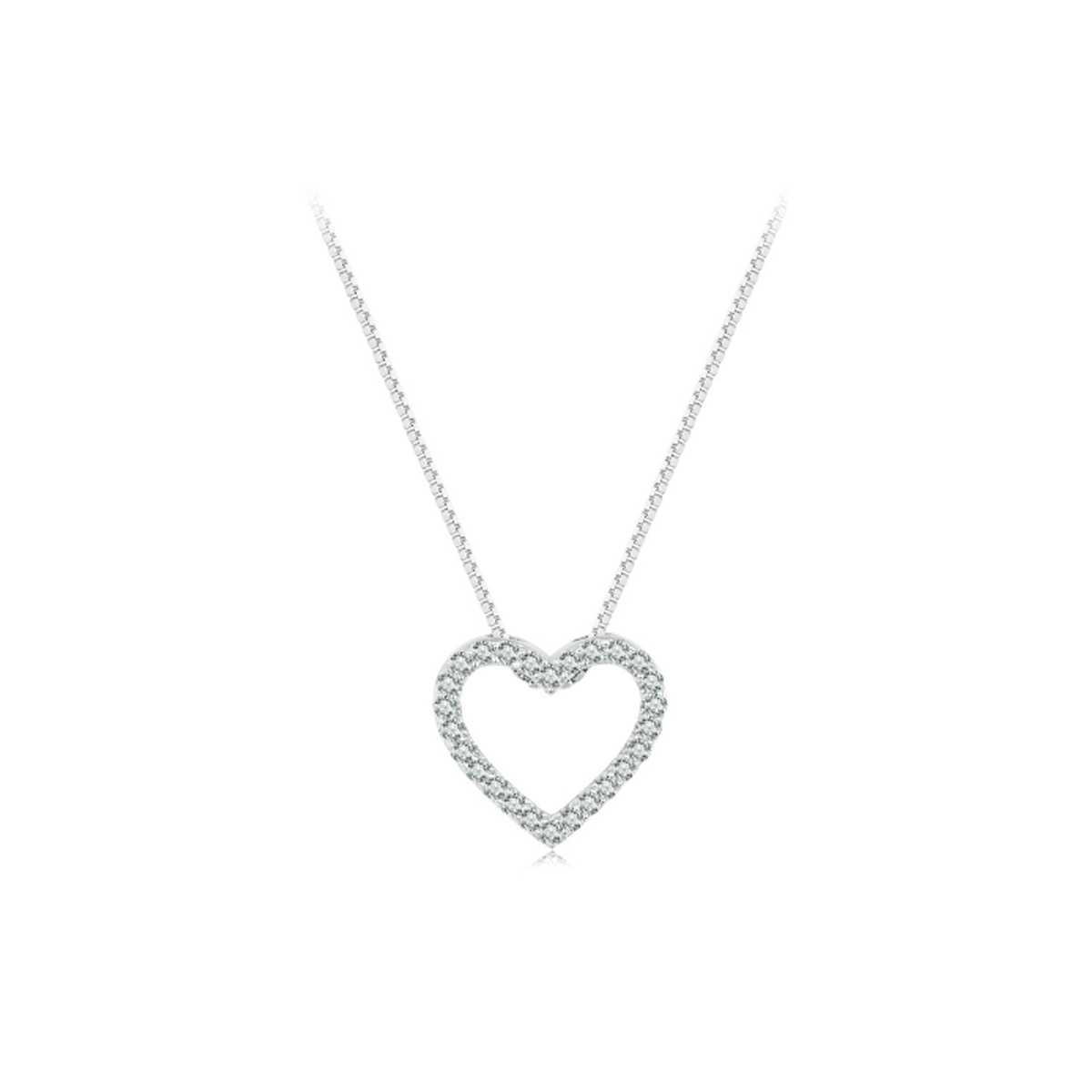 pandora style love heart necklace msn019