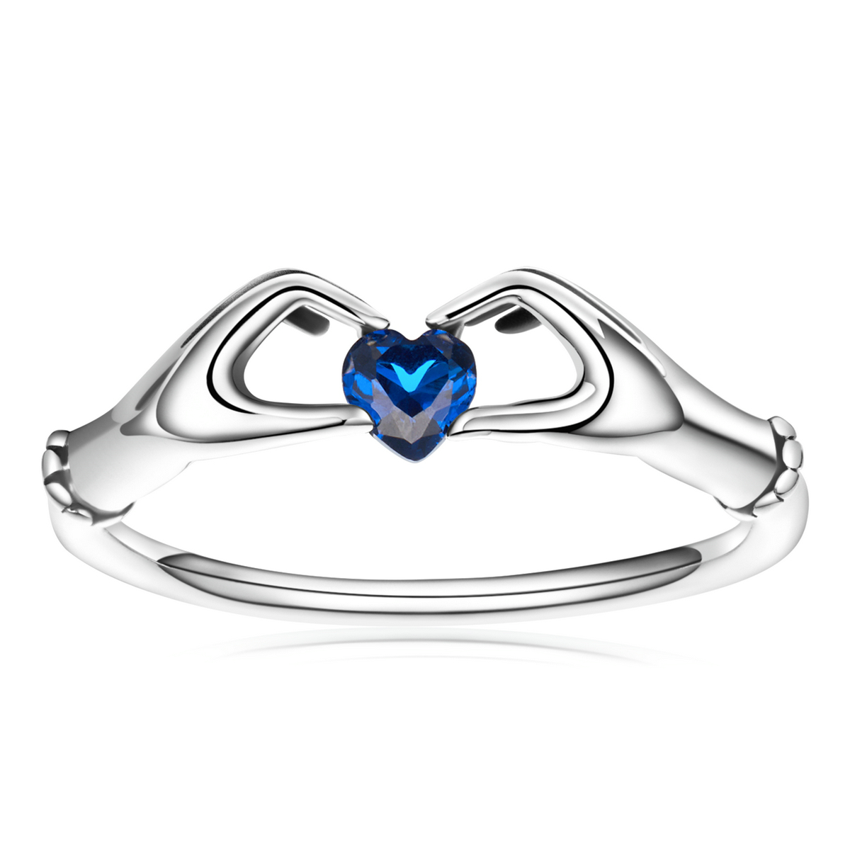pandora style love heart ring scr757