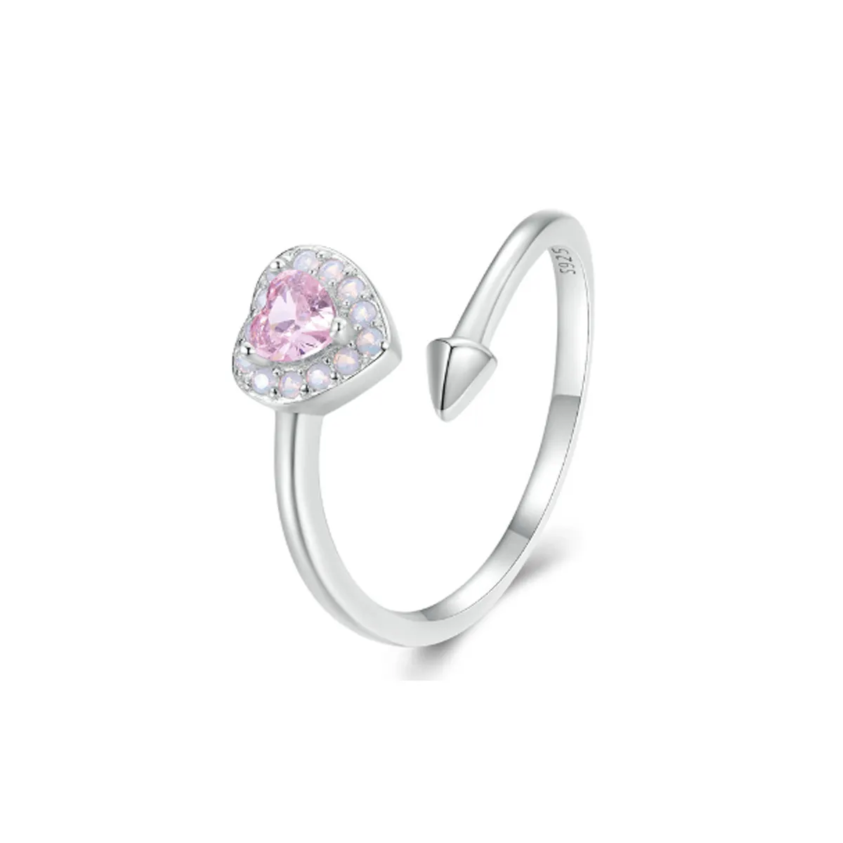 pandora style open heart ring scr957 e