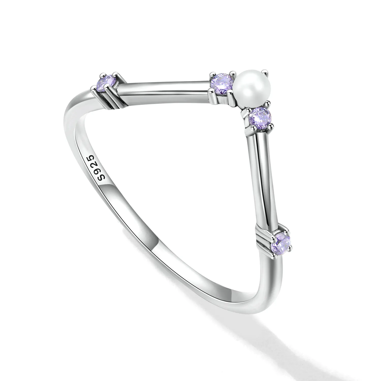 Pandora Style Princess Wishbone Ring - SCR835