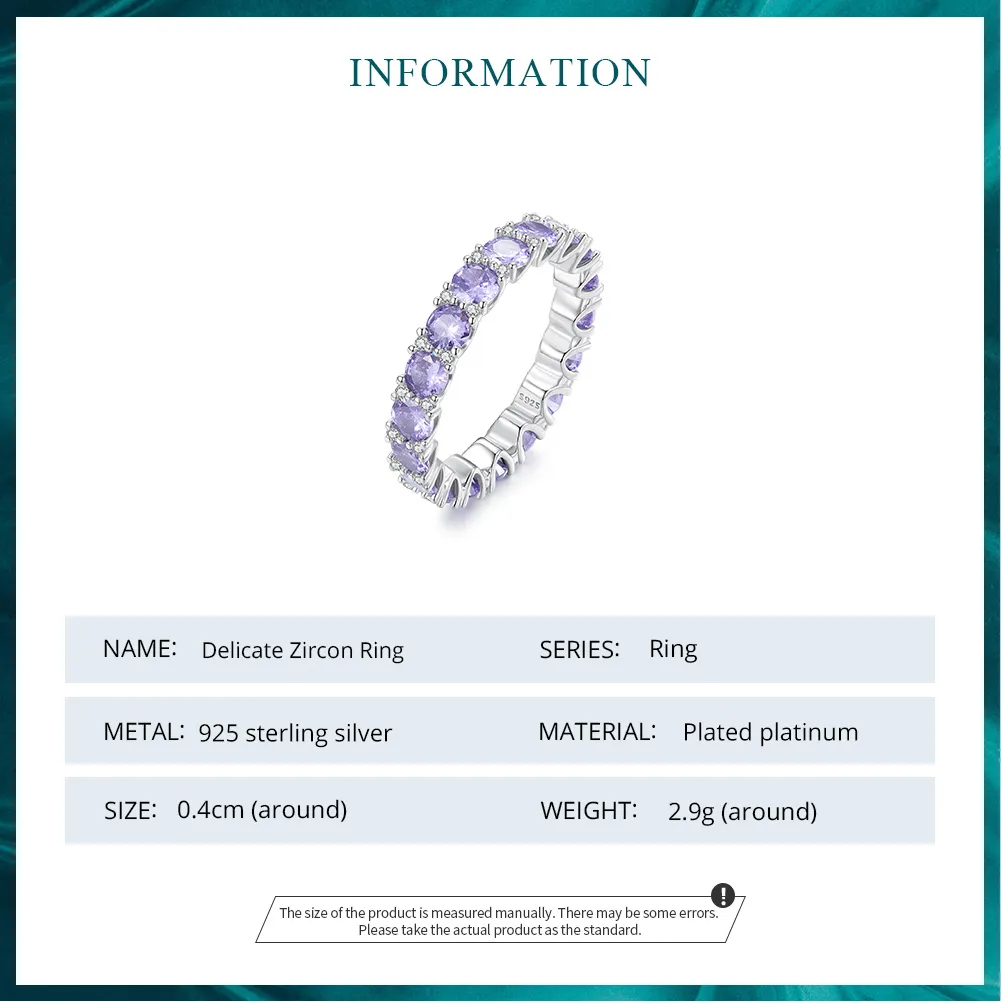 Pandora Style Purple Ring - BSR340