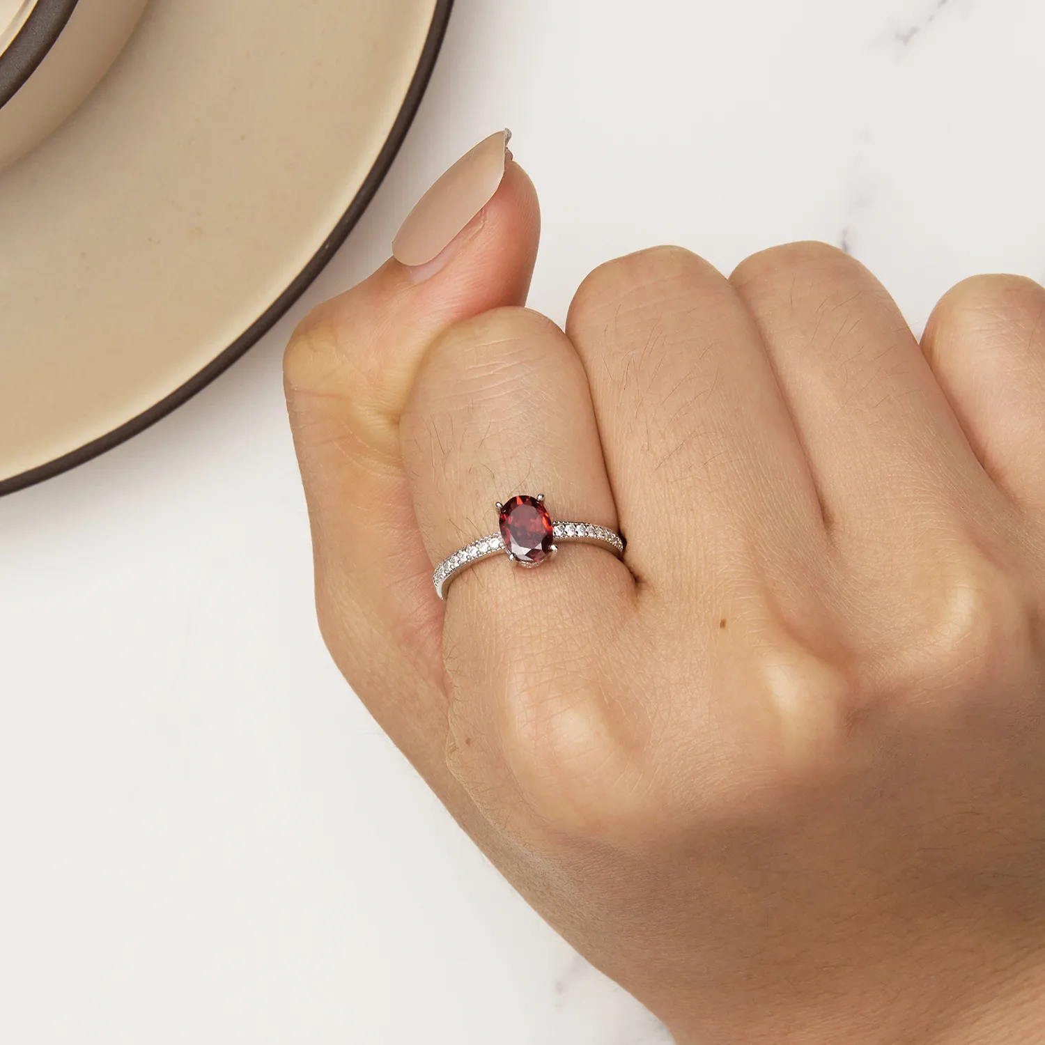 Pandora Style Red Ring - BSR460-RD