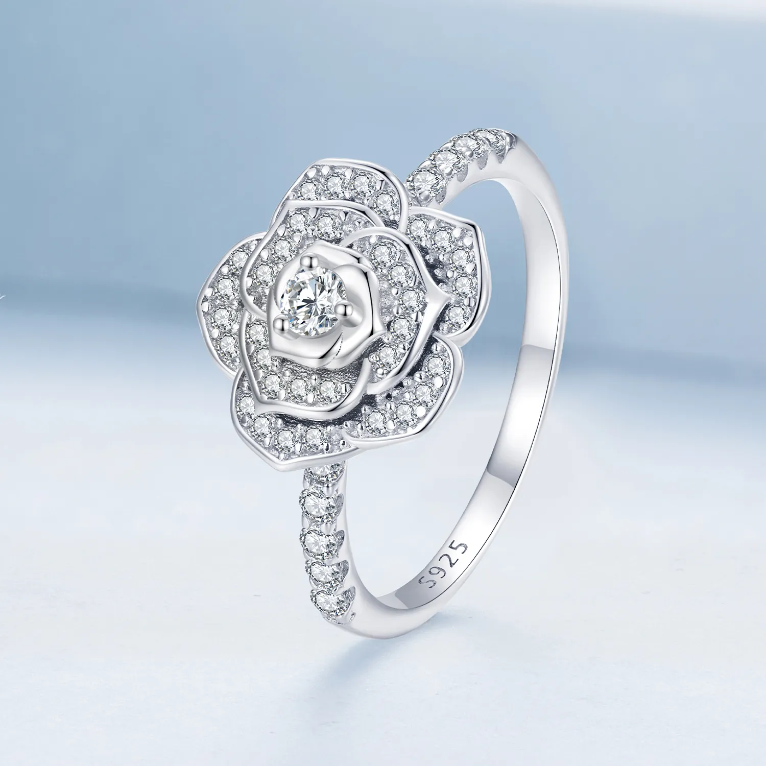 Pandora Style Rose Ring - BSR449