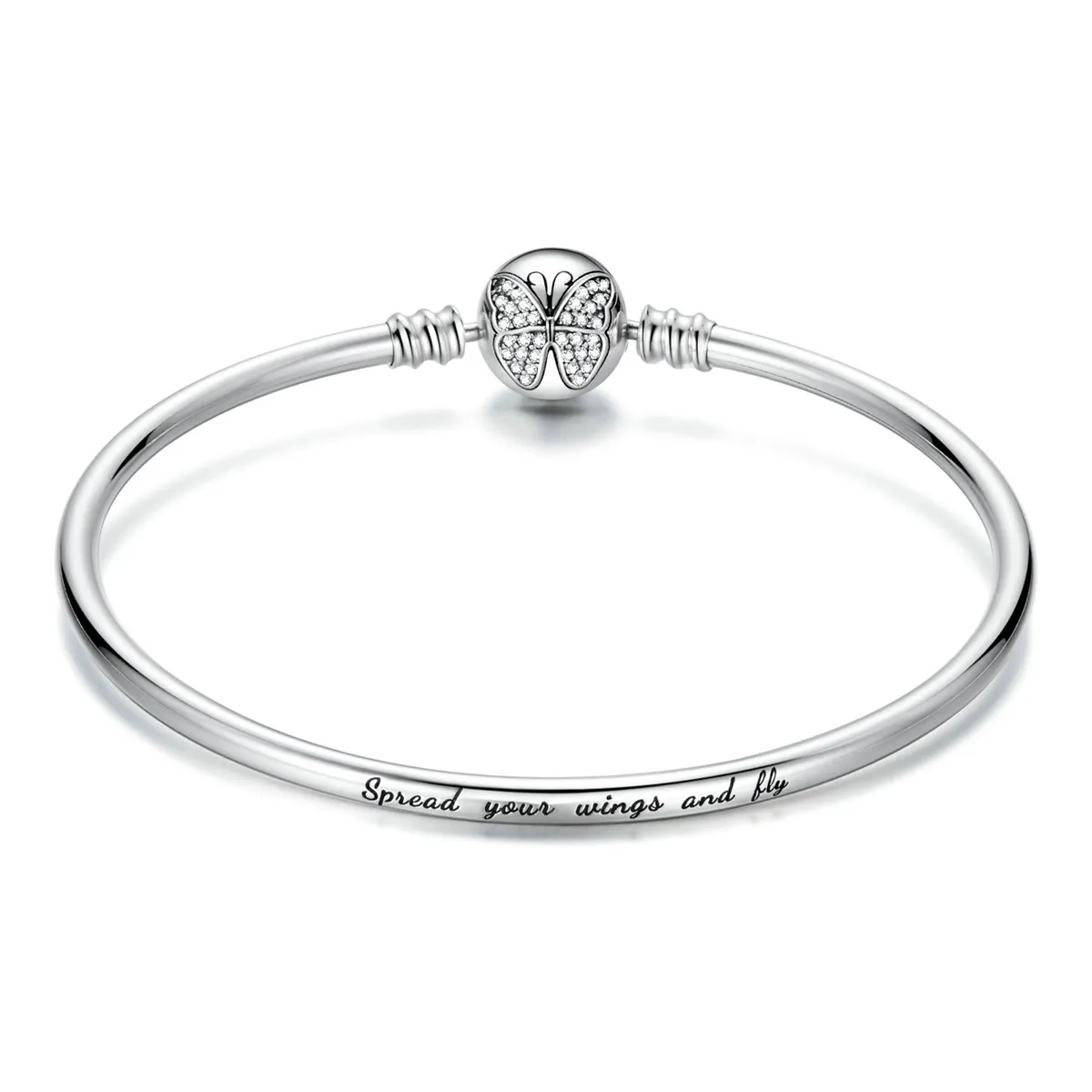 pandora style silver bangle bsb084