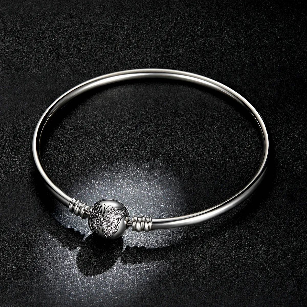 Pandora Style Silver Bangle - BSB084