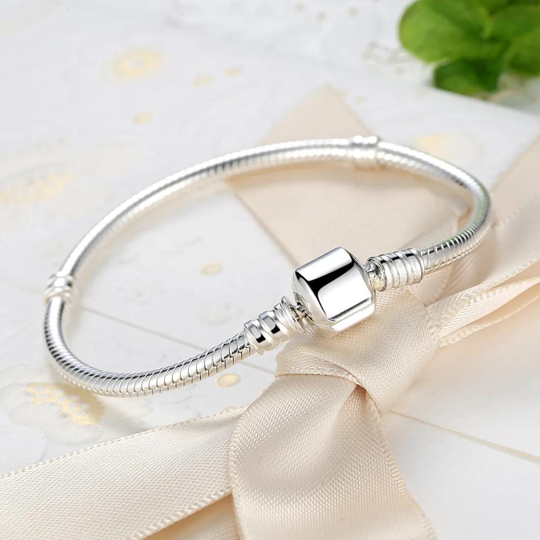 Pandora Style Silver Cute Cat Chain Bracelet - PAS902