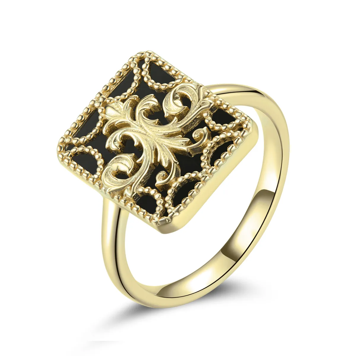 Pandora Style Square Ring - BSR189