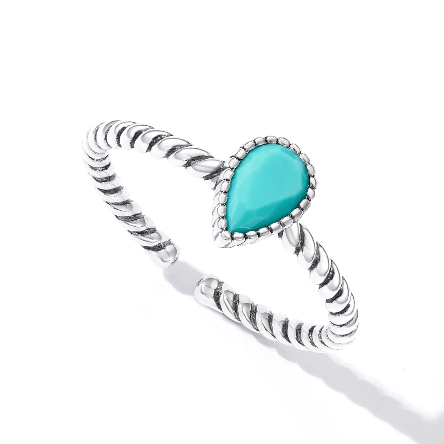 Pandora Style Teardrop Ring - BSR247