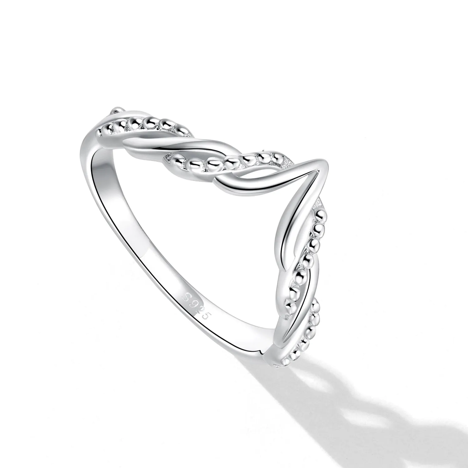 Pandora Style Tiara Wishbone Ring - BSR258