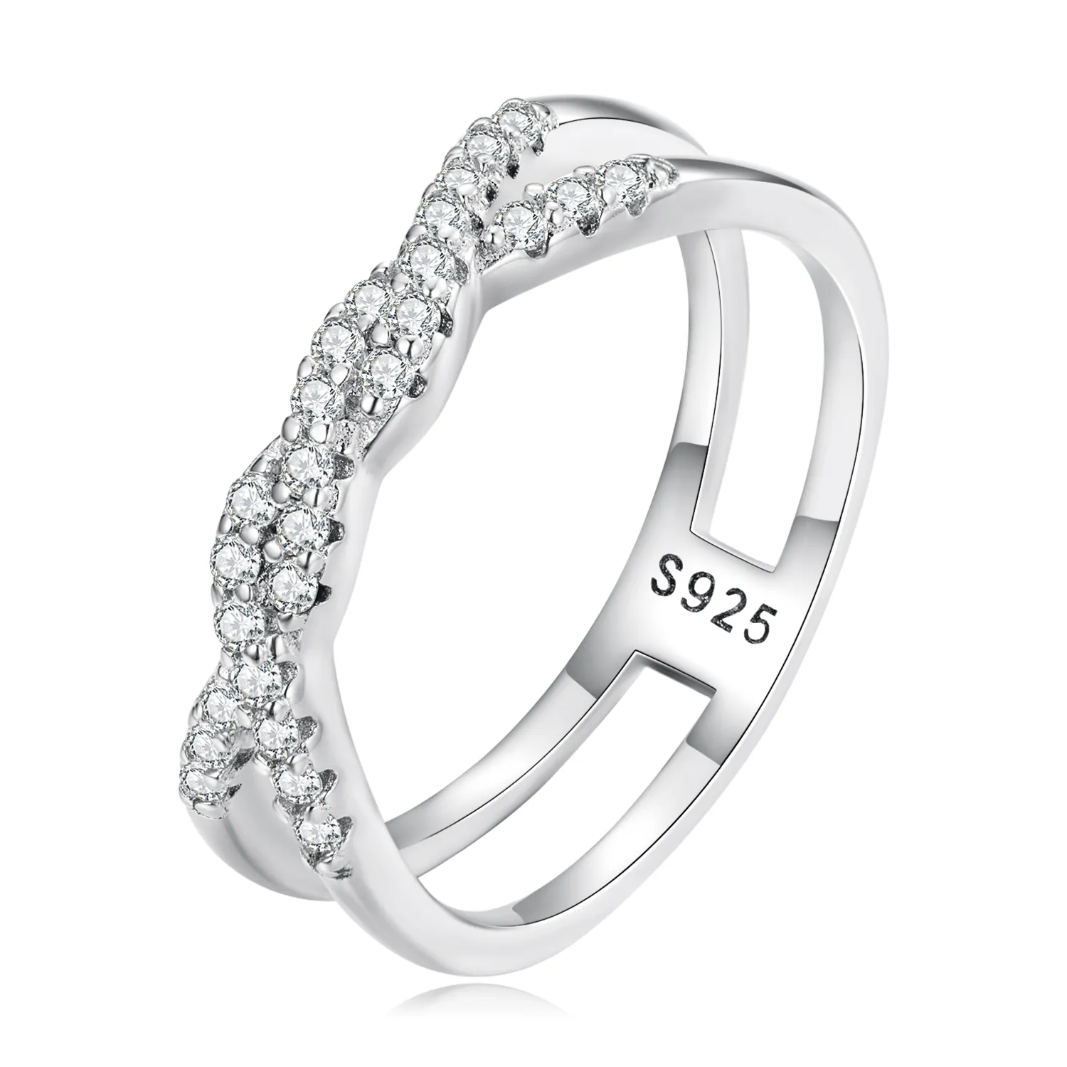 pandora style twist ring bsr327