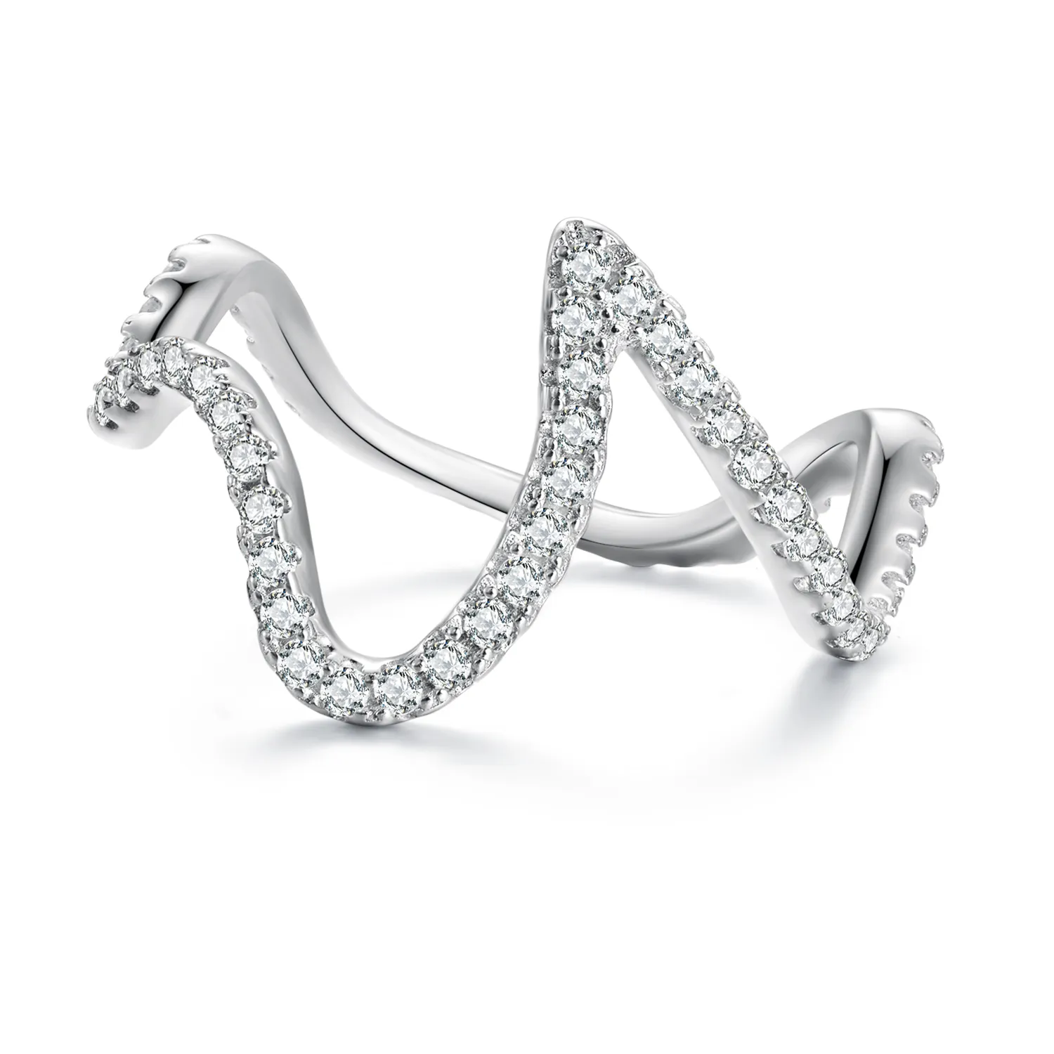 Pandora Style Zig Zag Ring - BSR314