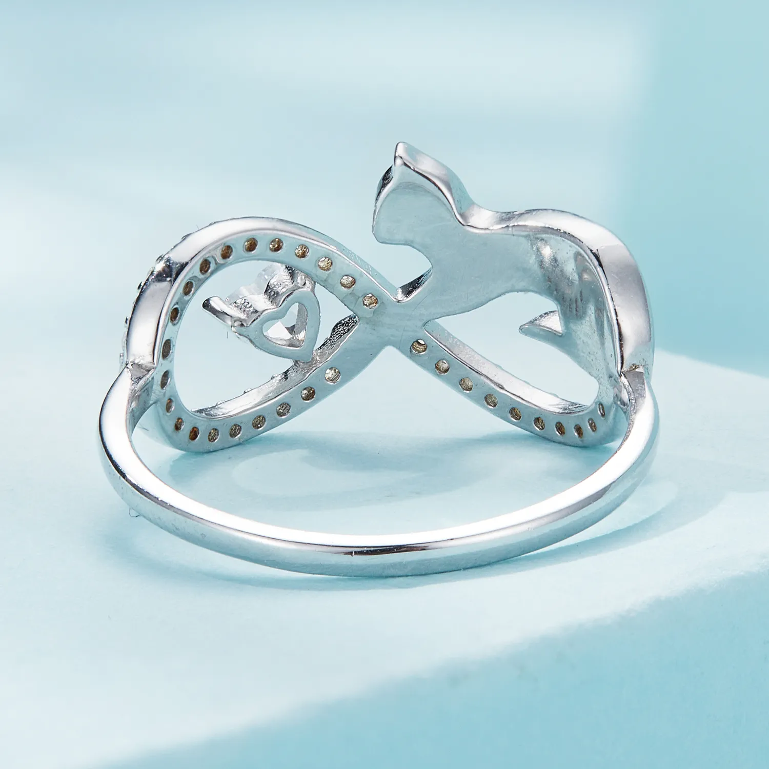 stylish Pandora Style Infinity Knot Ring - SCR918