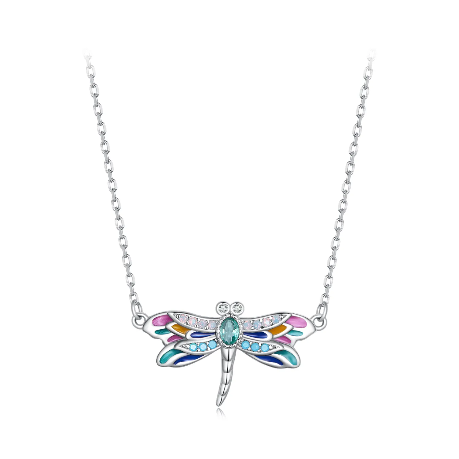 Exquisite Dragonfly Necklace in the Pandora style - BSN348