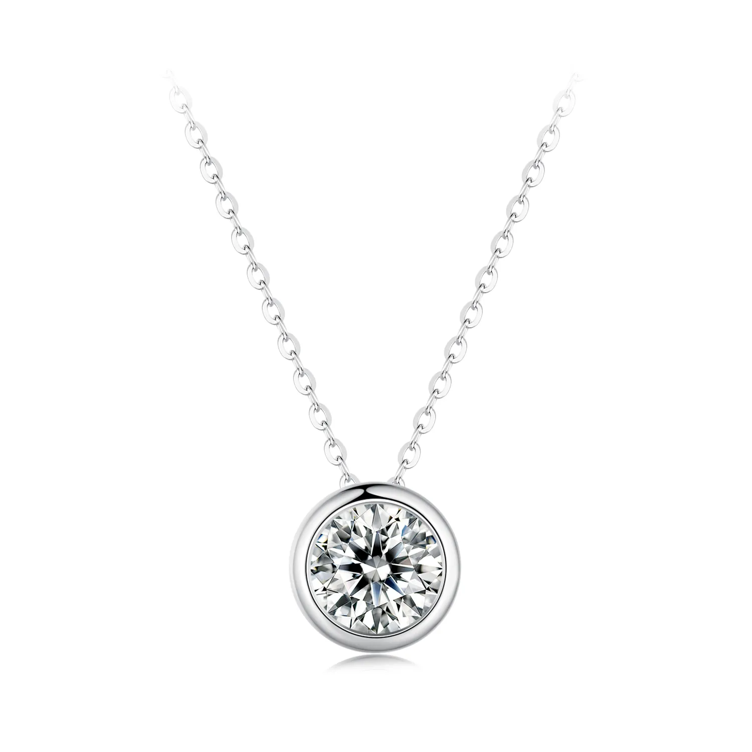 Pandora Style 1Ct Moissanite Necklace - MSN021