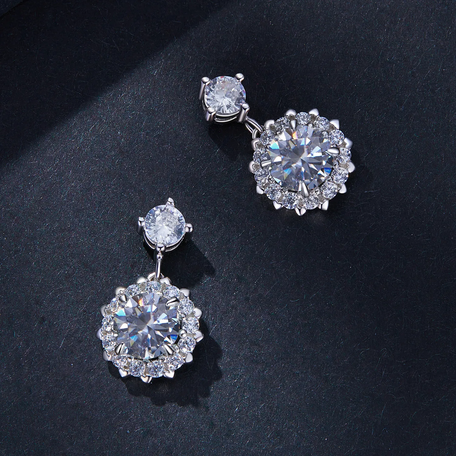 Pandora Style 1Ct Moissanite Studs Earrings - MSE028