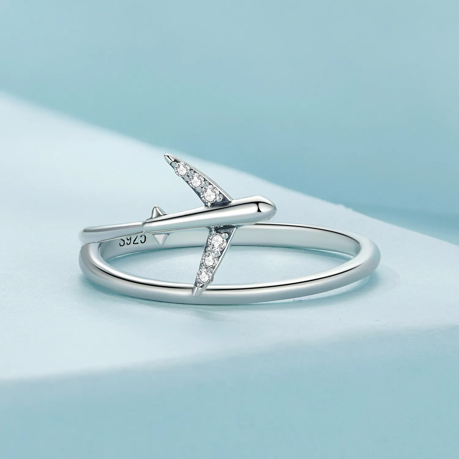 Pandora Style Airplane Ring - SCR967