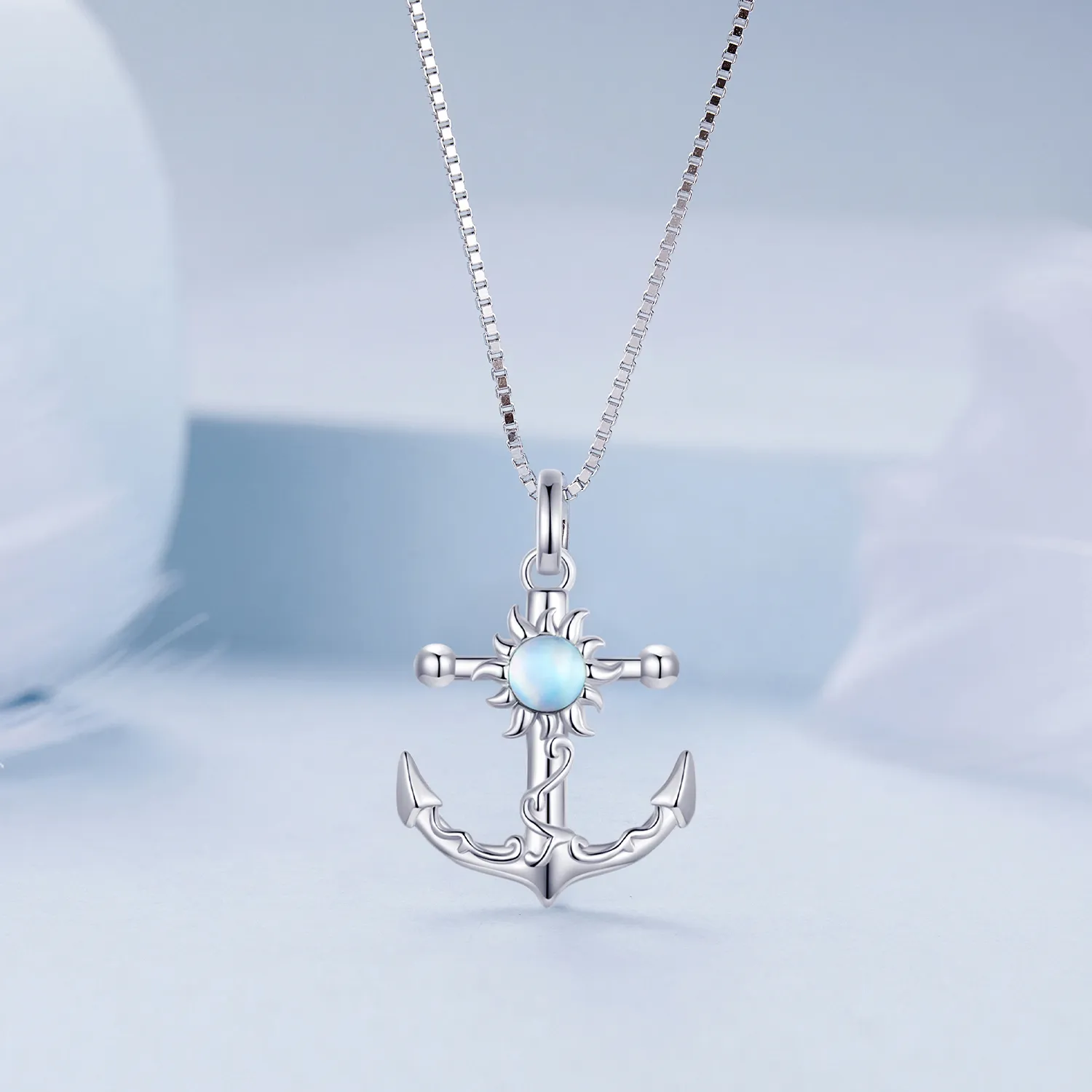 Pandora Style Anchor Necklace - BSN349