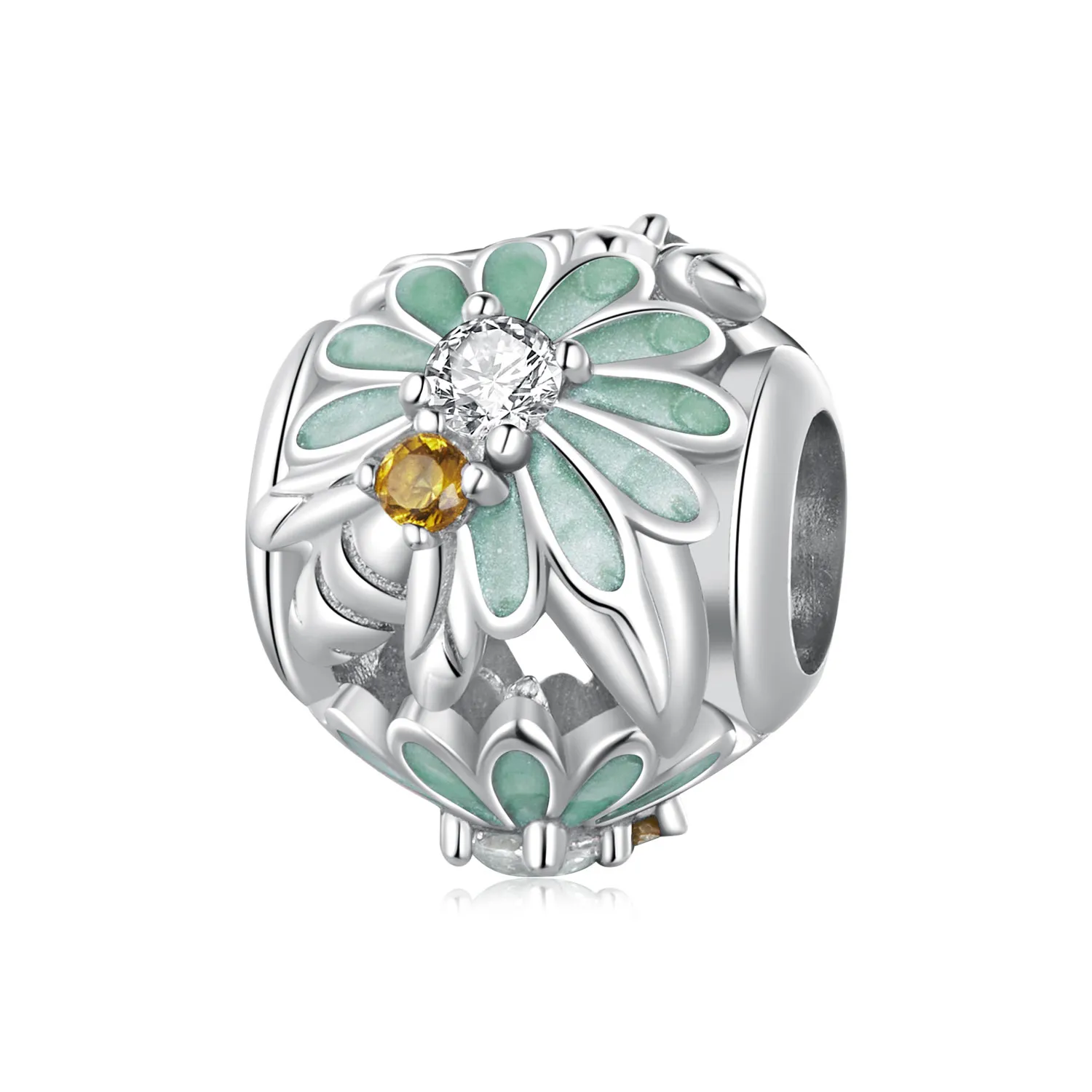 pandora style bee daisy charm bsc895