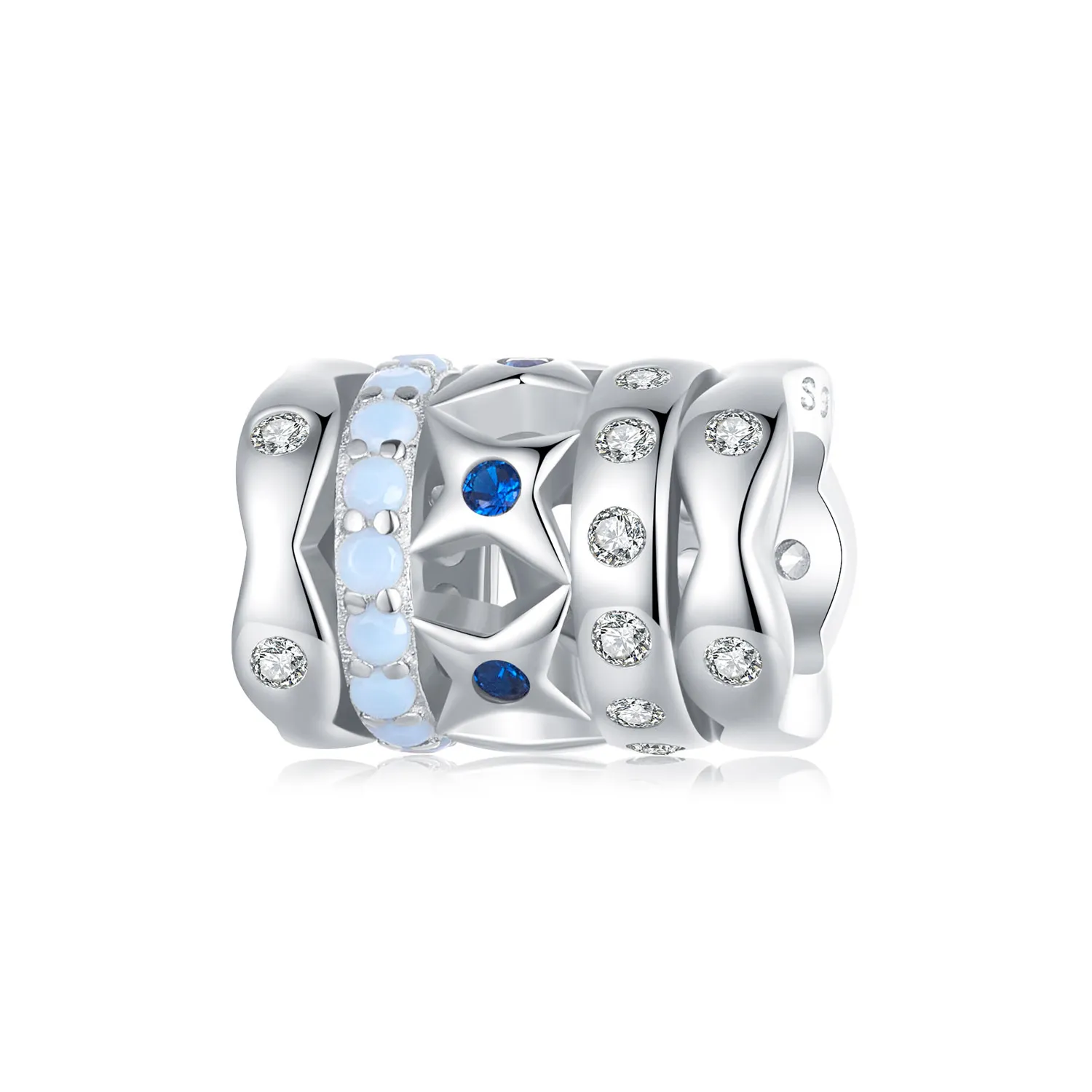 Pandora Style Blue Star Charm - BSC919