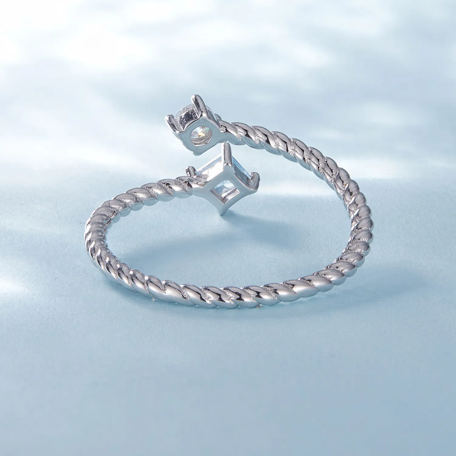 Pandora Style Blue Twist Ring - SCR923