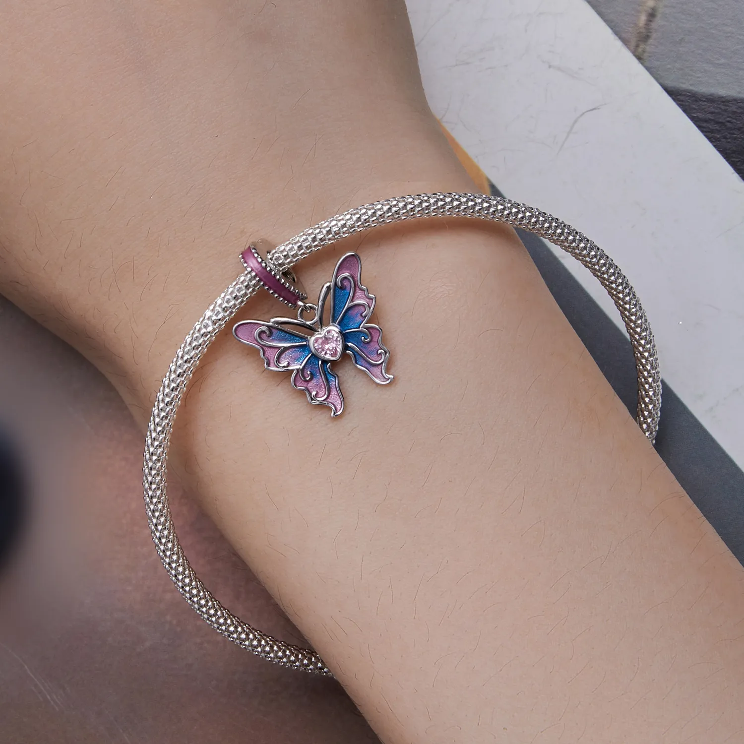 Pandora Style Butterfly Fairy Dangle - SCC2472