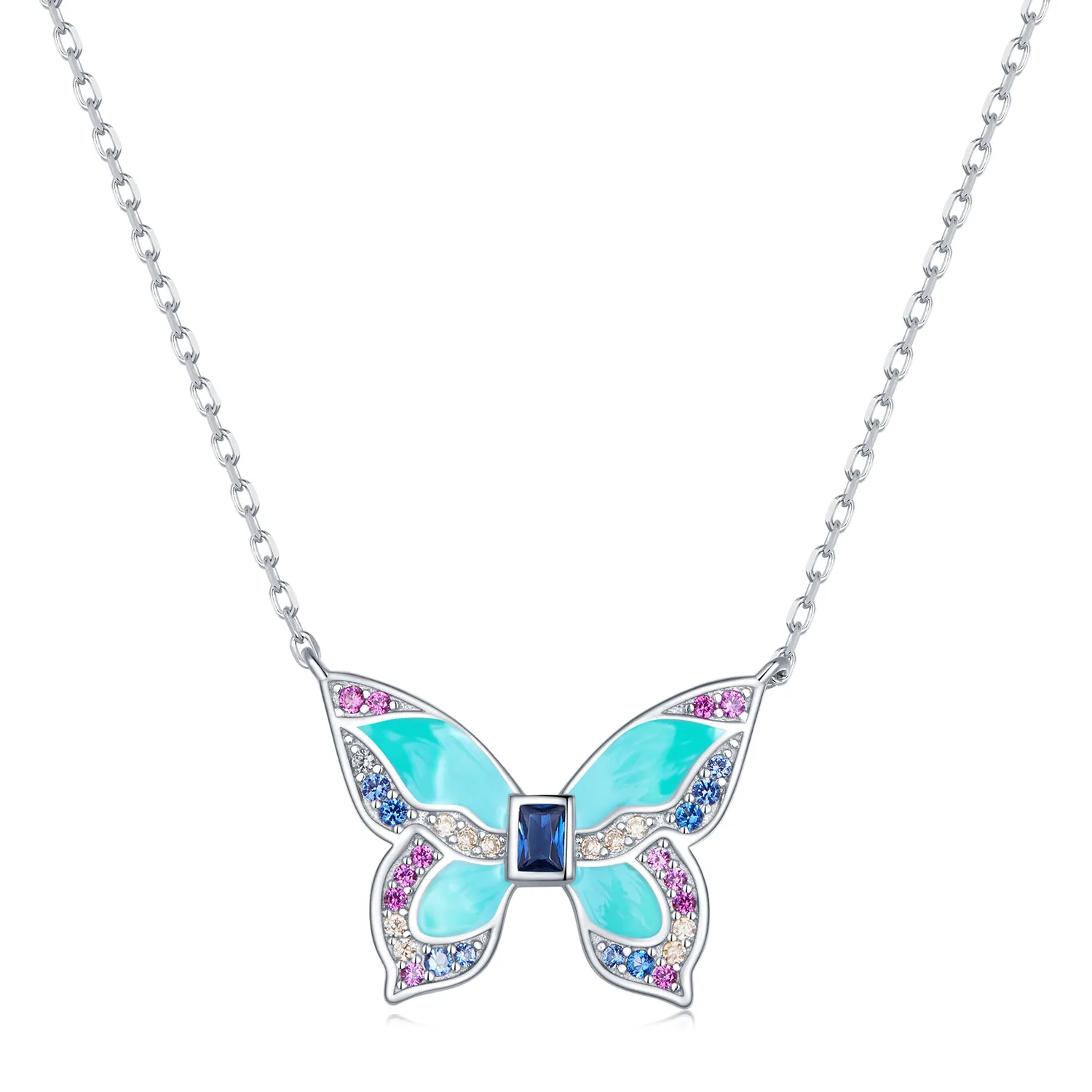 Pandora Style Butterfly Necklace - BSN306