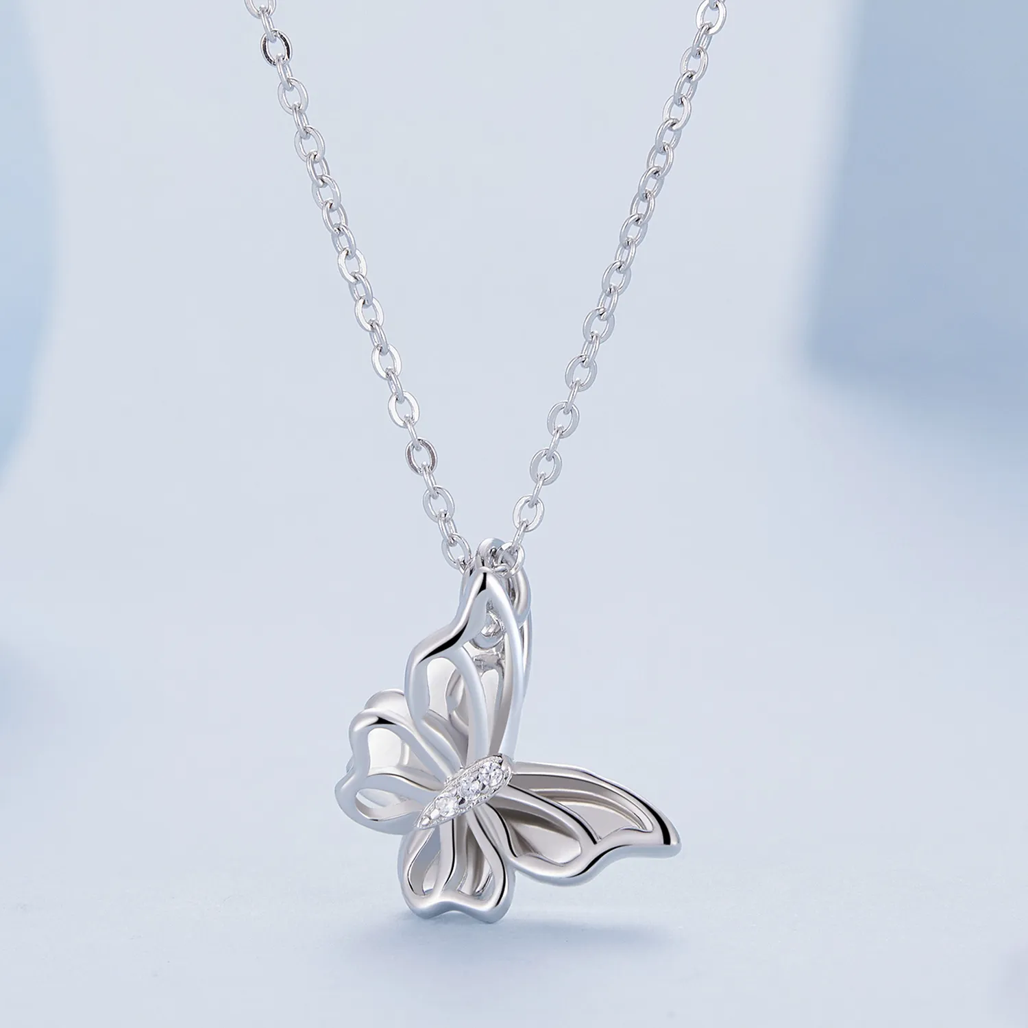 Pandora Style Butterfly Necklace - BSN321