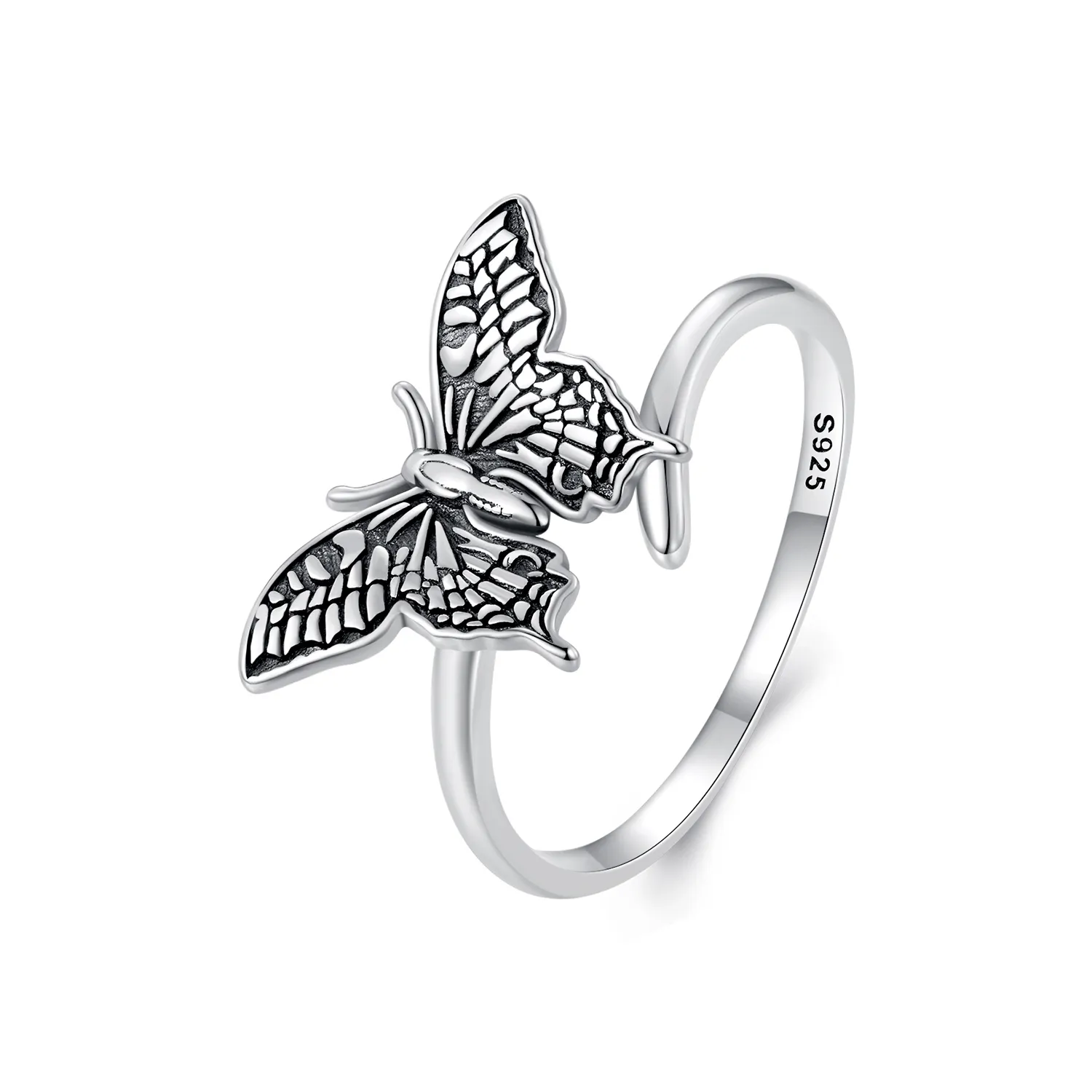 pandora style butterfly open ring scr966 e