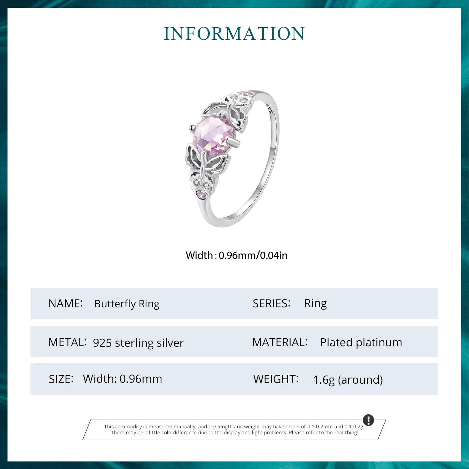 Pandora Style Butterfly Ring - BSR478