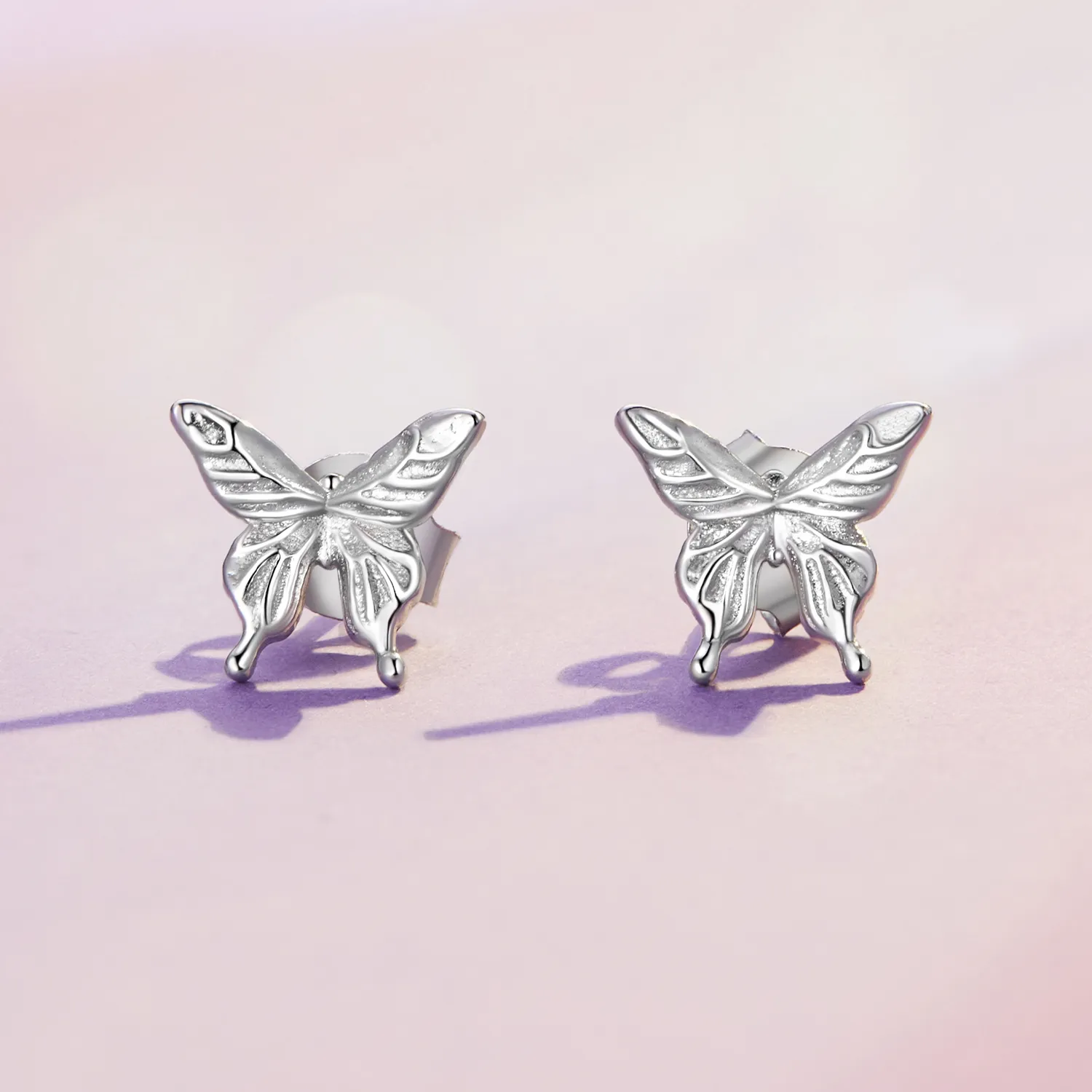 Pandora Style Butterfly Studs Earrings - BSE861