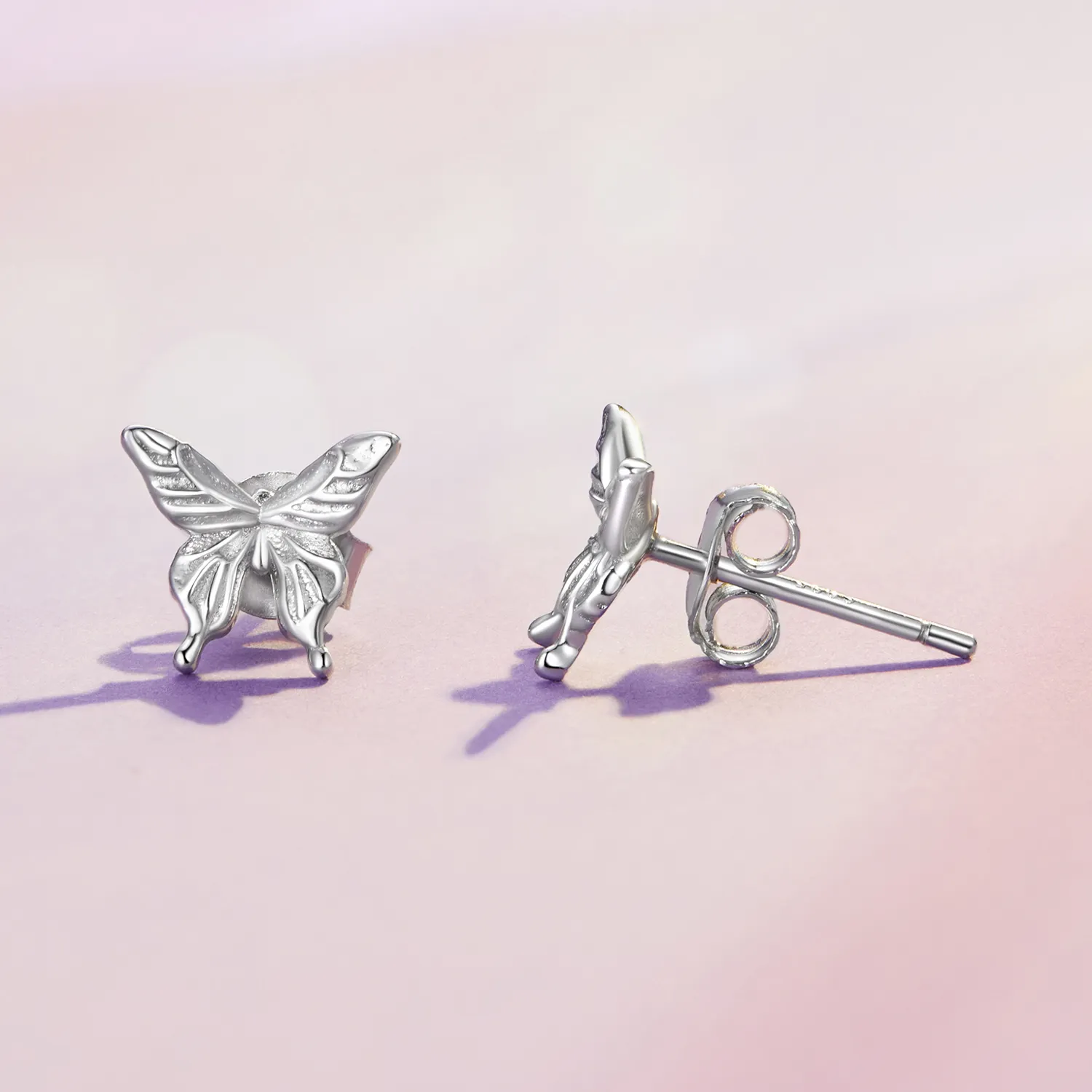 Pandora Style Butterfly Studs Earrings - BSE861