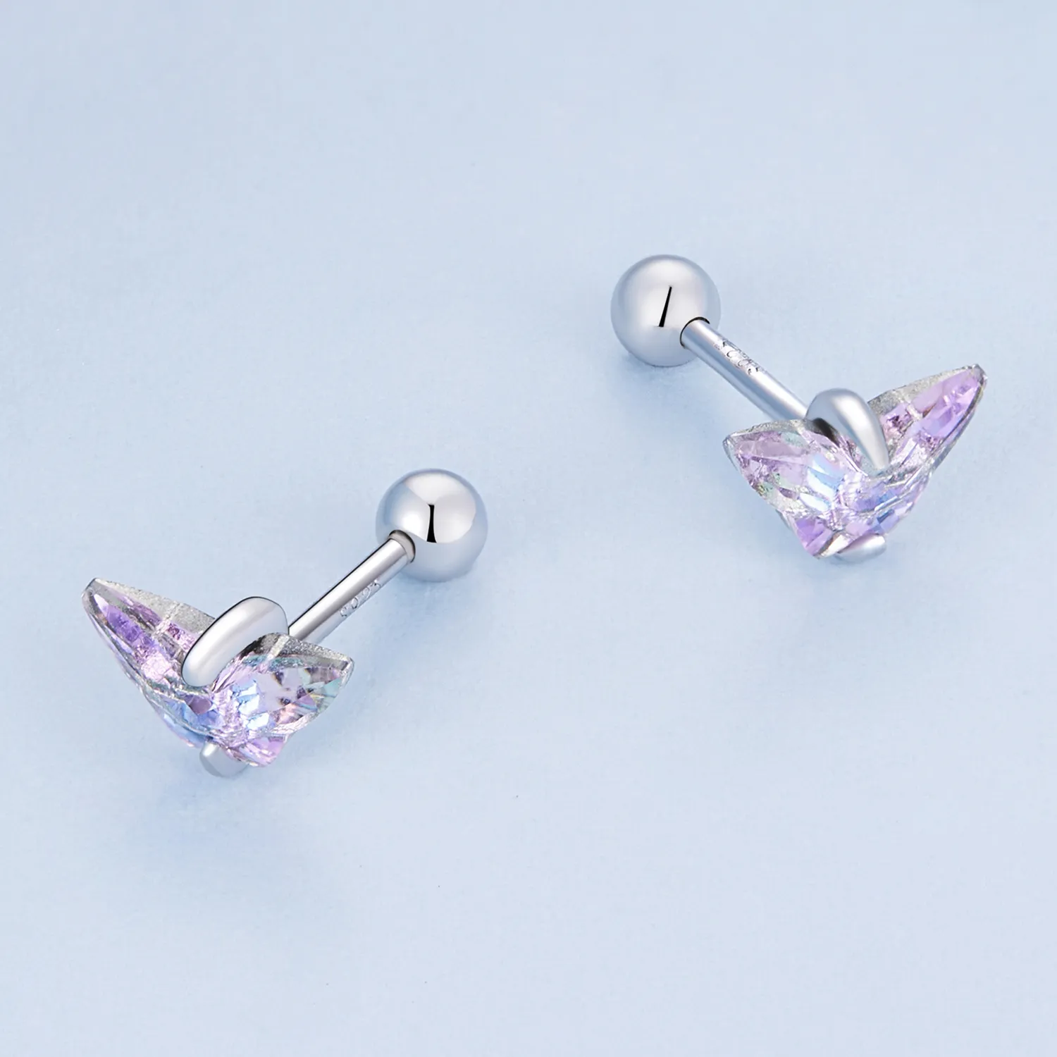 Pandora Style Butterfly Thread Studs Earrings - BSE797