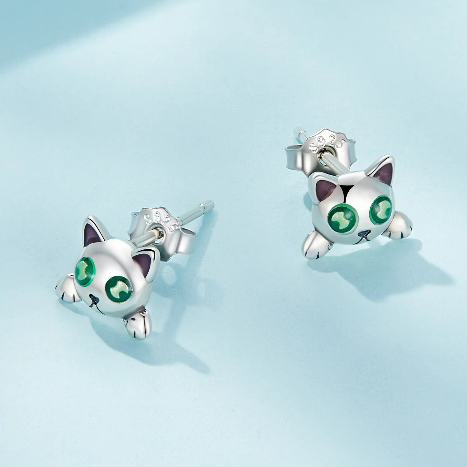 Pandora Style Cat Glow-In-The-Dark Studs Earrings - SCE1643