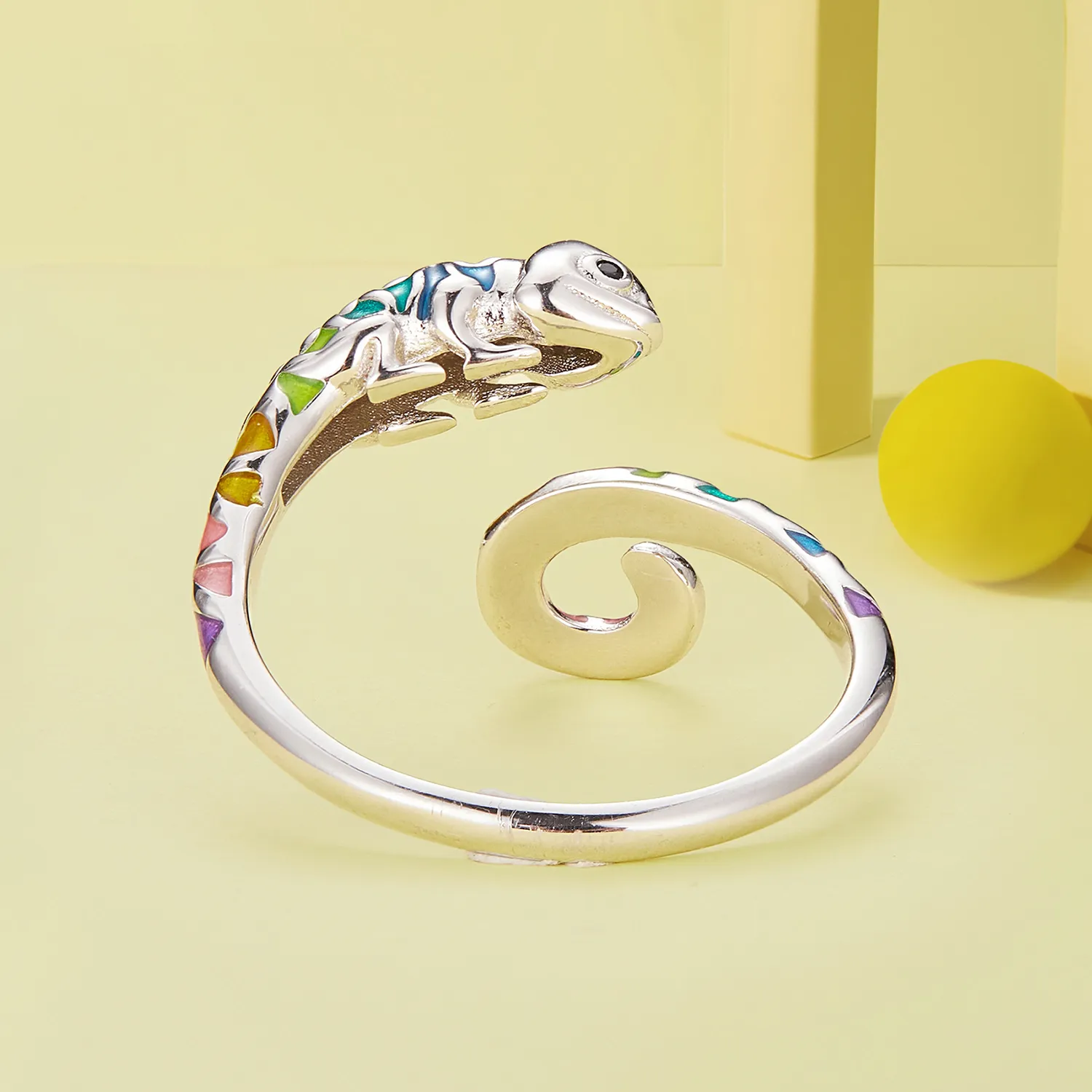 Pandora Style Chameleon Open Ring - BSR475-E