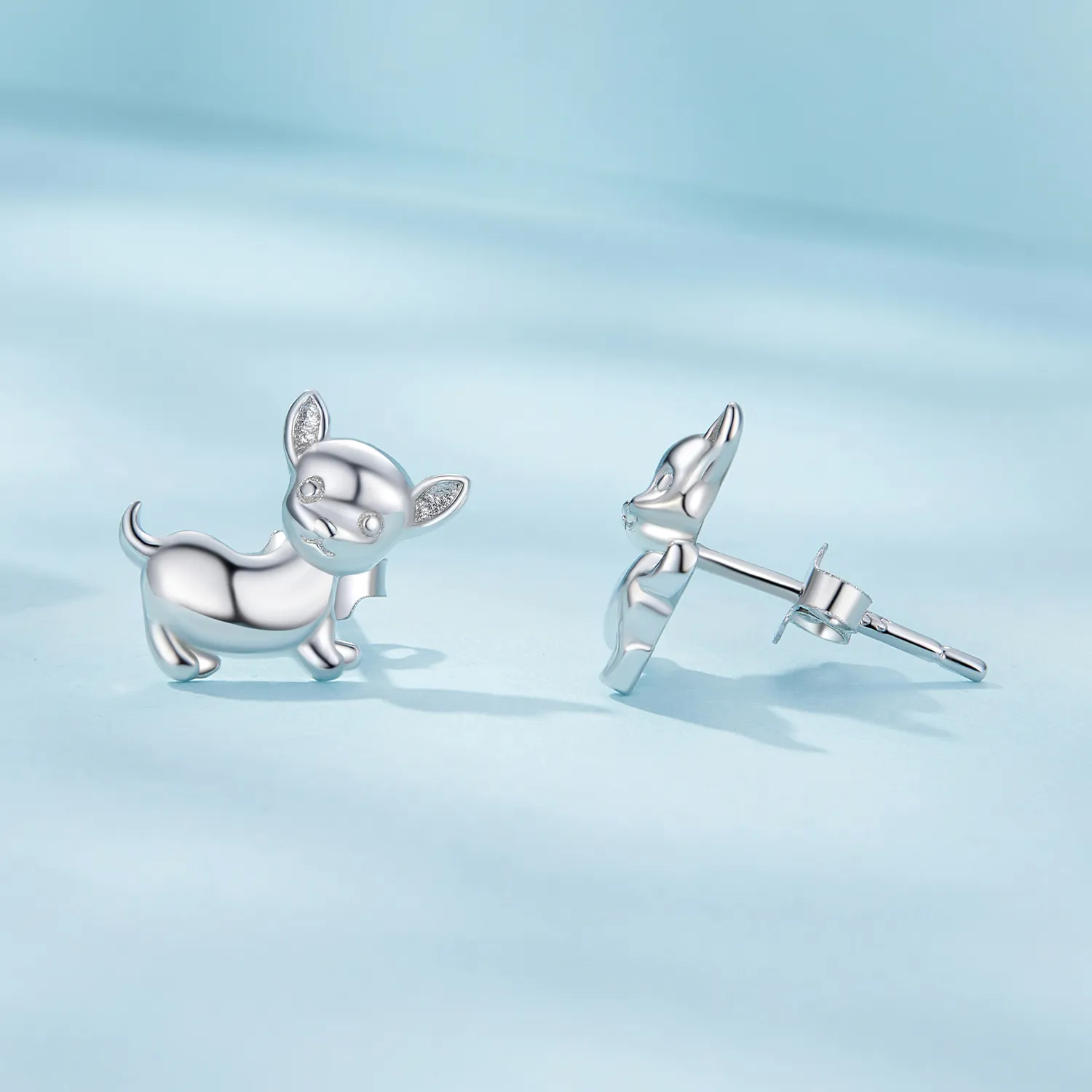 Pandora Style Chihuahua Studs Earrings - SCE1620