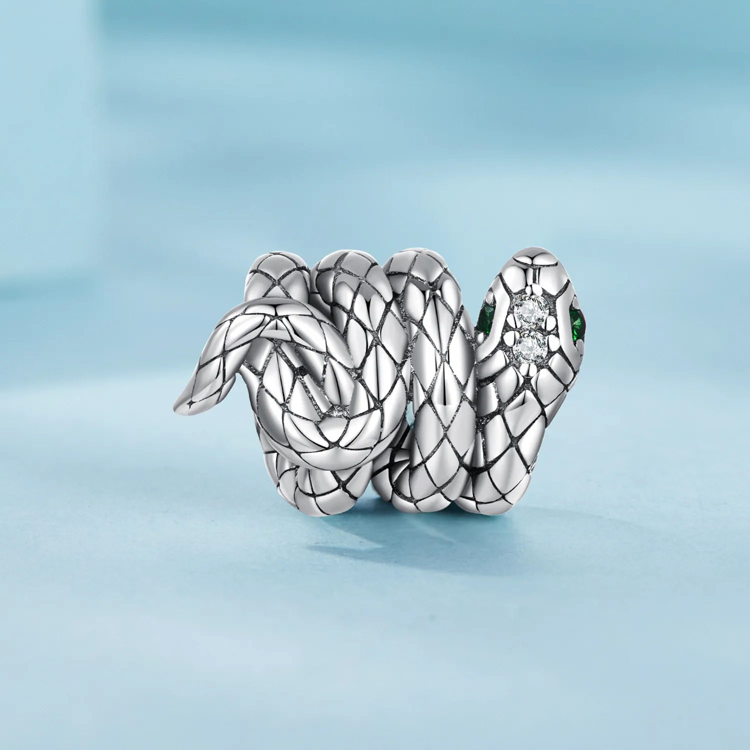 Pandora Style Coiled Spirit Snake Charm - SCC2549!