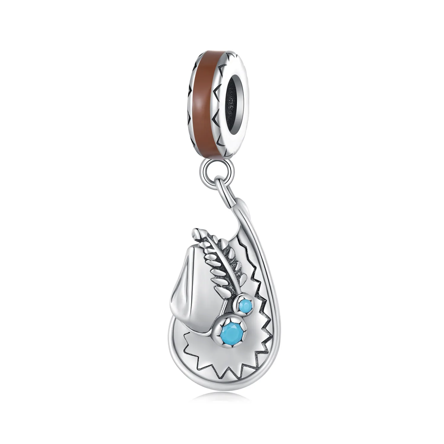 Pandora Style Cowboy Hat Dangle - SCC2565