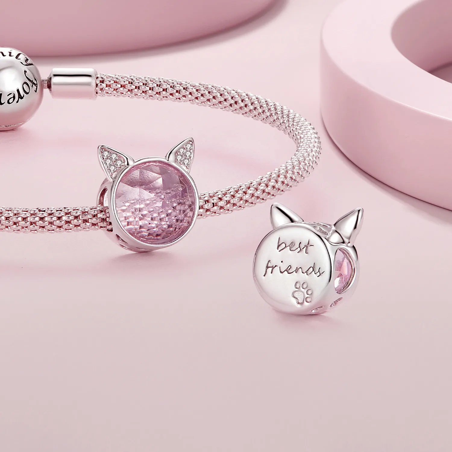 Pandora Style Cute Cat Charm - SCC2579