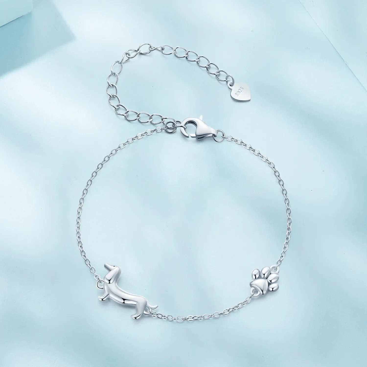 Pandora Style Dachshund Chain Bracelet - SCB262