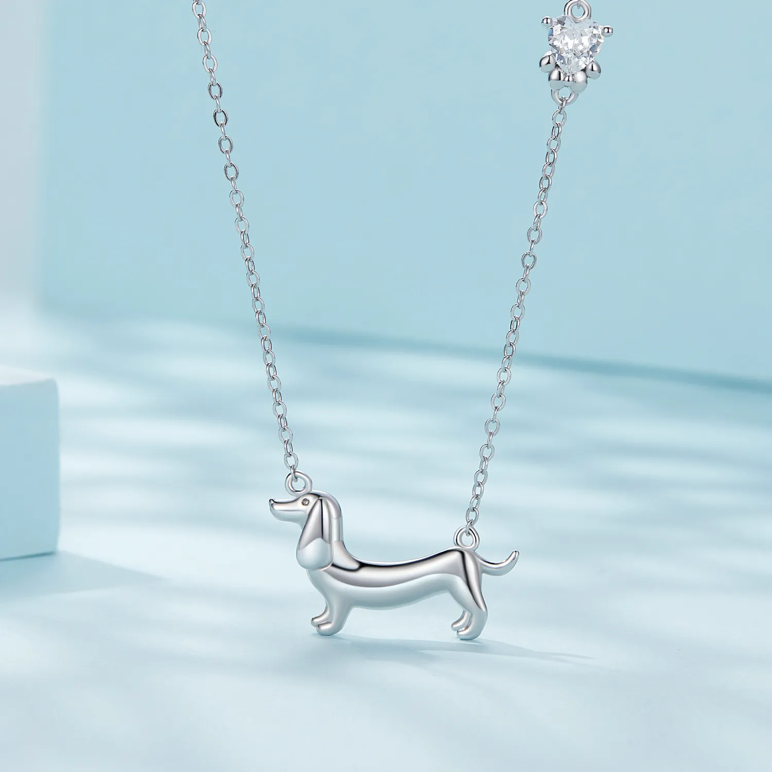 Pandora Style Dachshund Necklace - SCN501