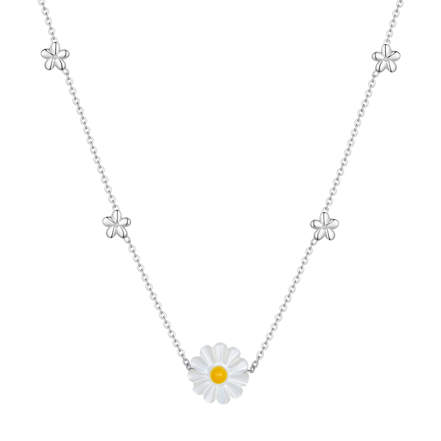 pandora style daisy necklace scn494
