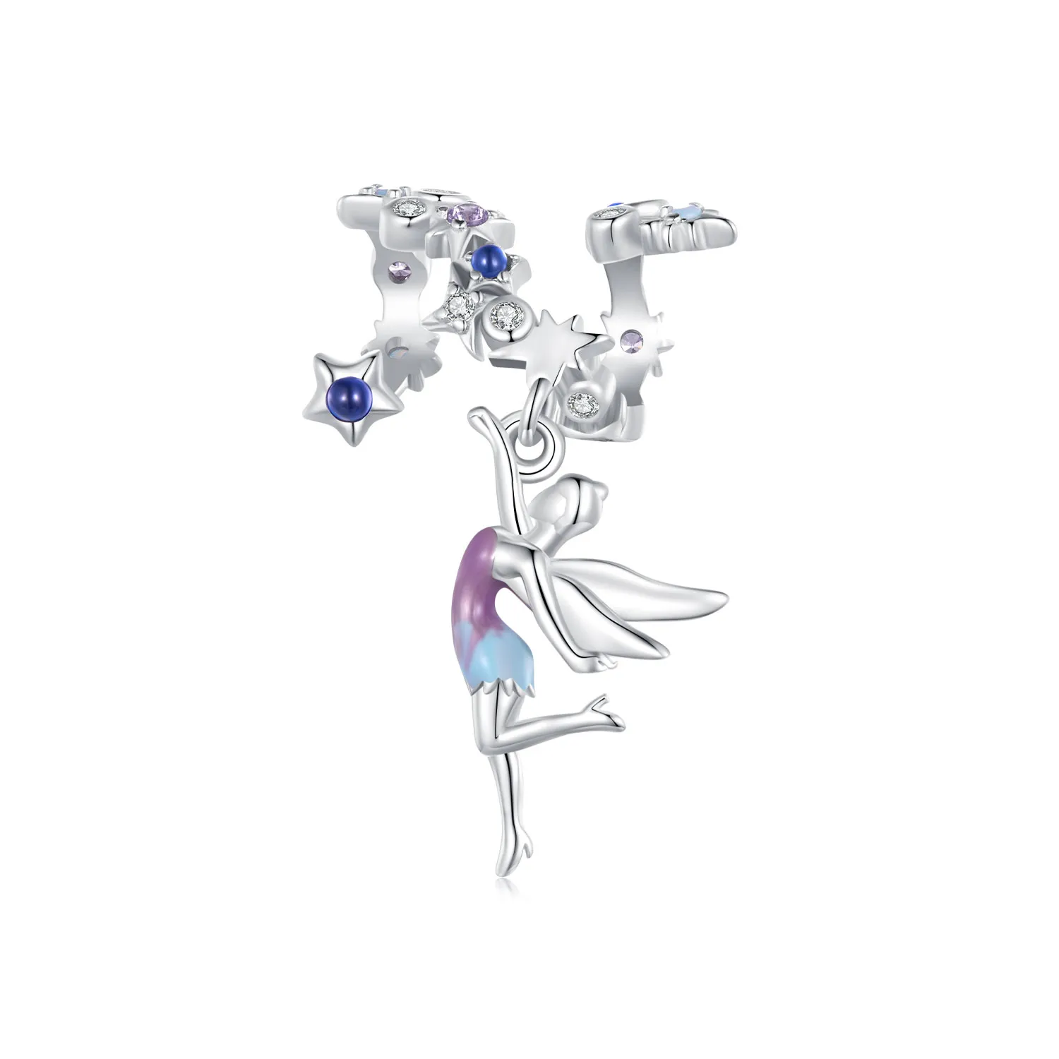 pandora style day and night elf charm scc2552