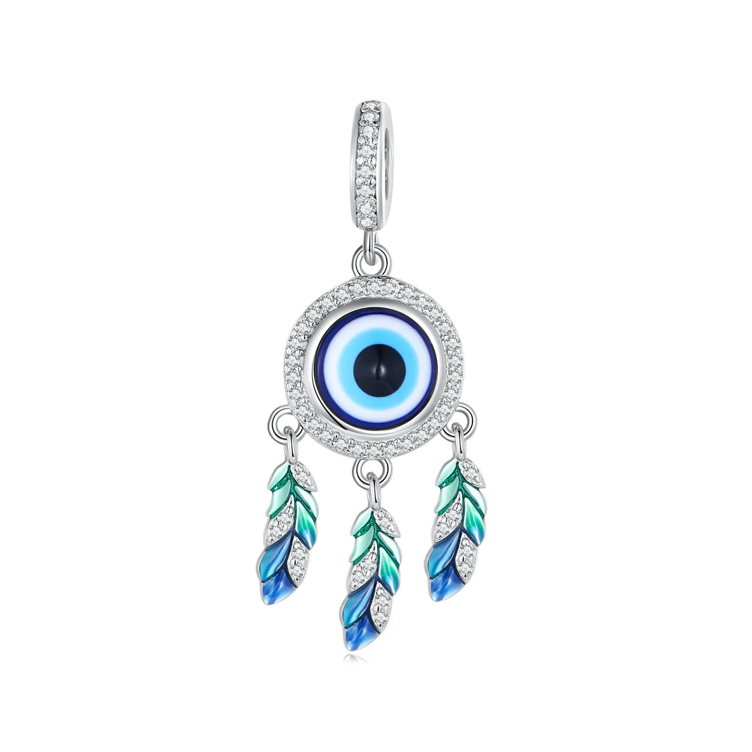 Pandora Style Devil's Eye Dangle - BSC785