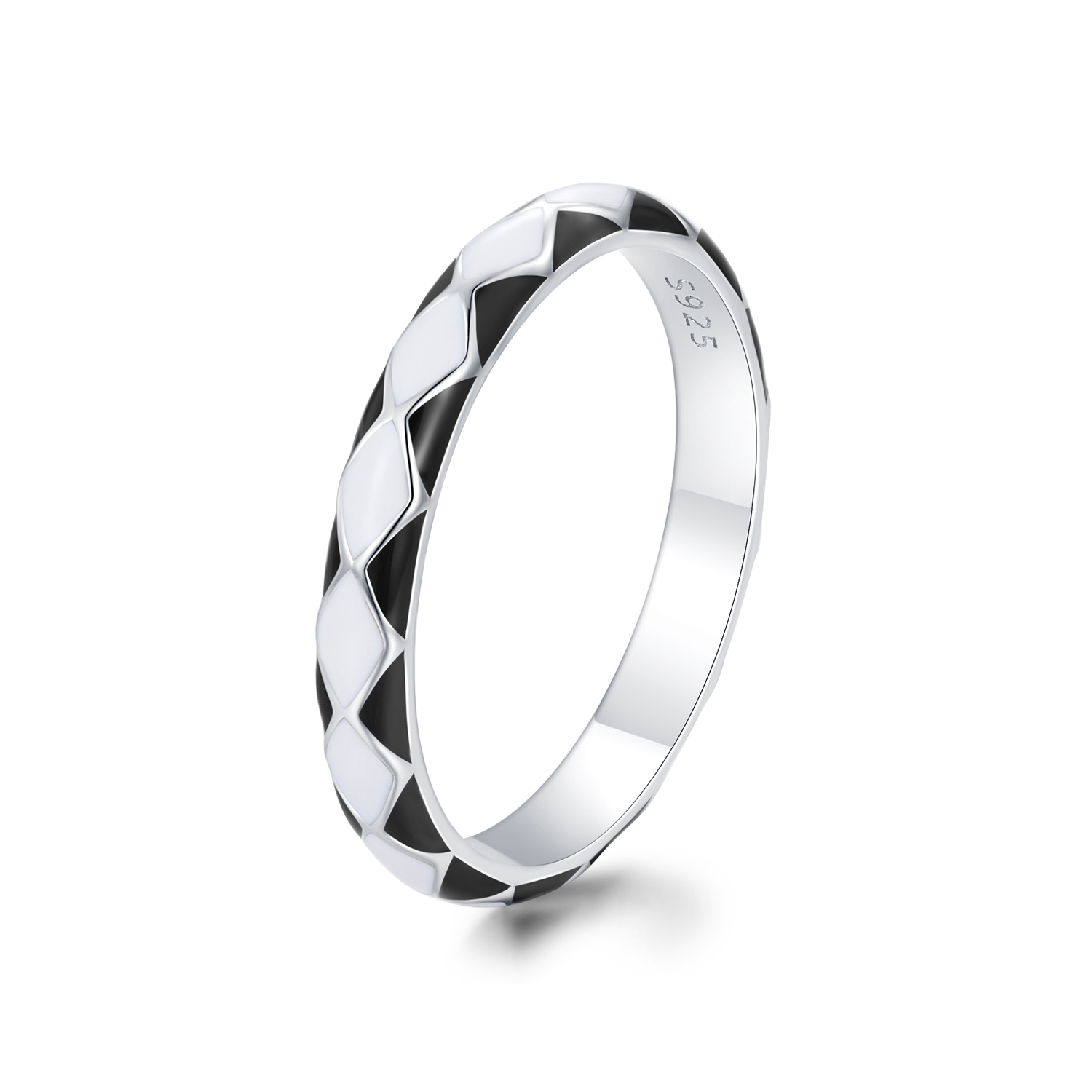 pandora style diamond pattern ring scr943