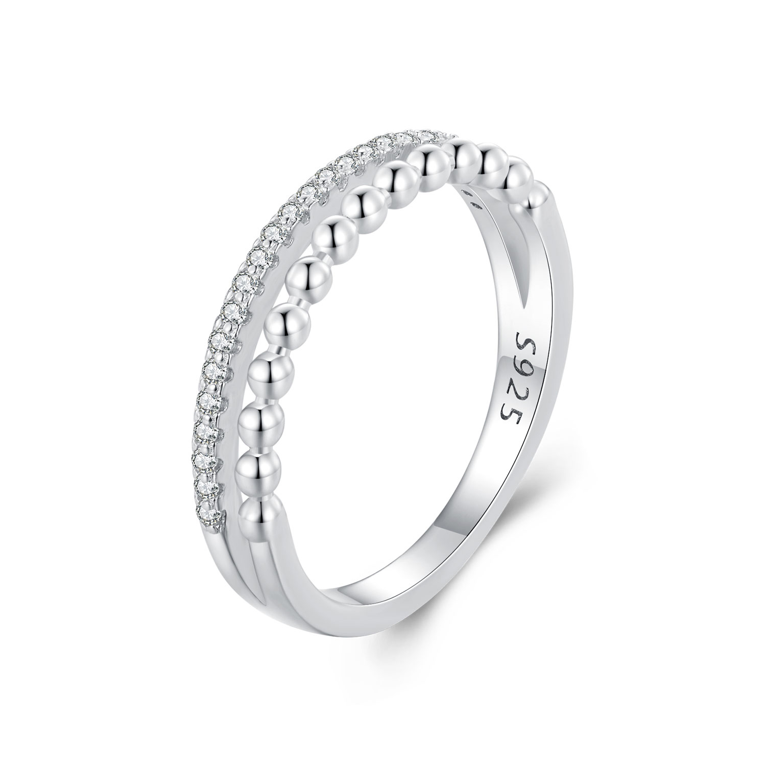 pandora style double layer ring bsr463