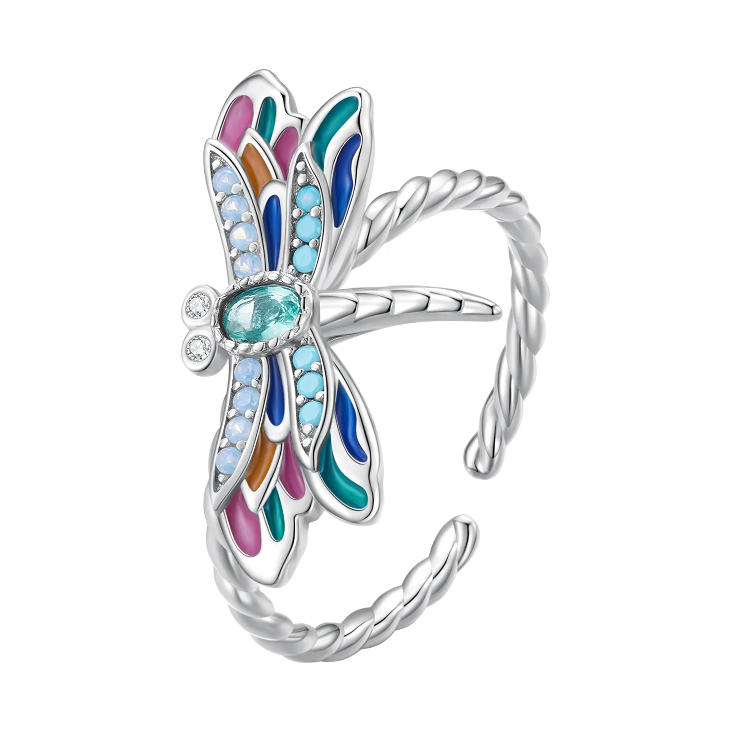 Pandora Style Dragonfly Ring - BSR385