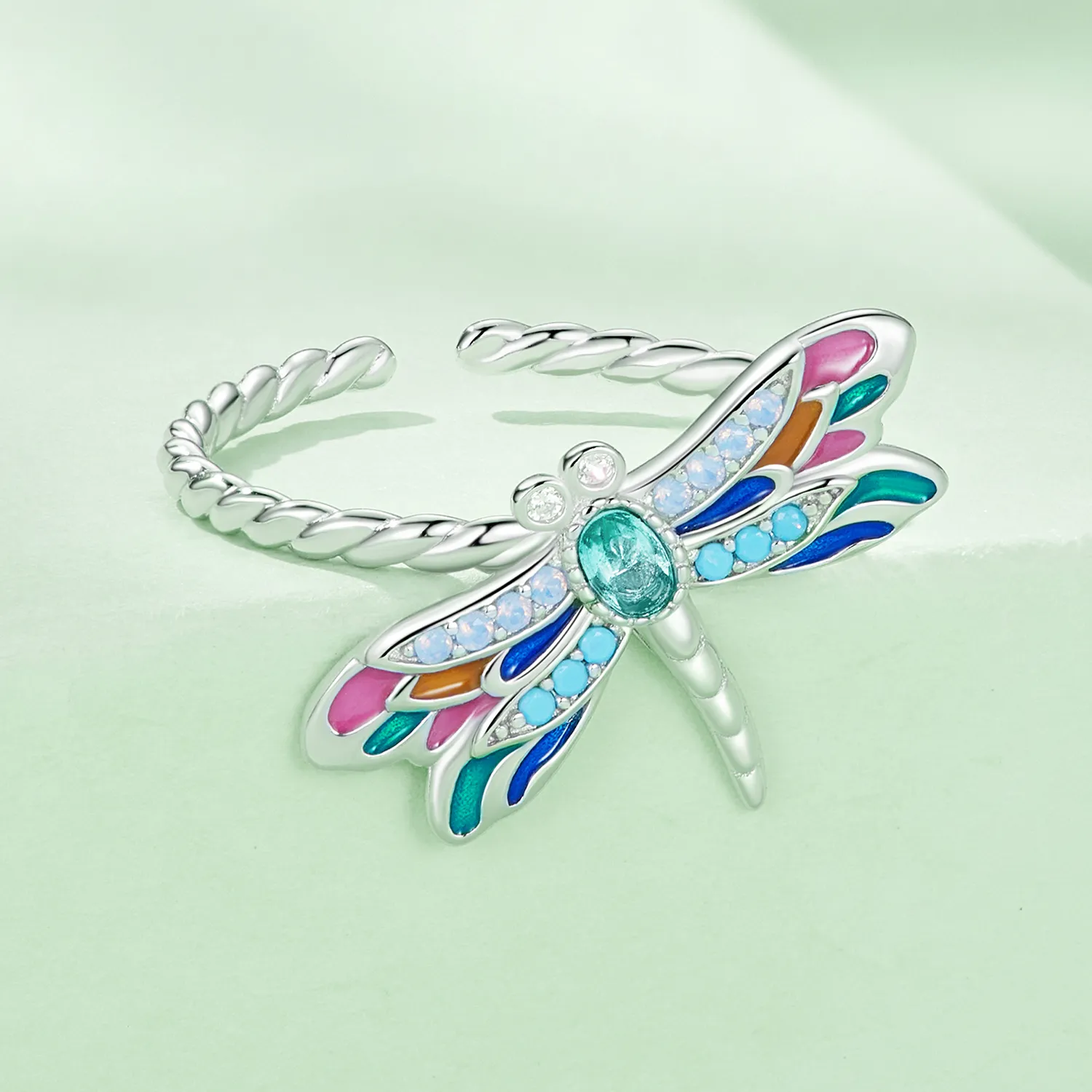 Pandora Style Dragonfly Ring - BSR385